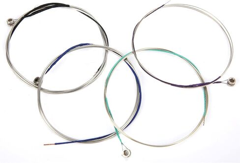 Viola Strings 4 Types of Strings Silver Winding Plated Ball End Produces a Warm Tone For Viola A-1st D-2nd G-3rd C-4th Ideal For Beginners and Players to in Saudi Arabia