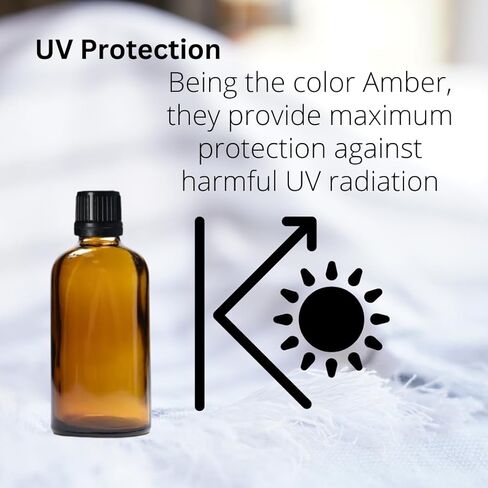 مجموعة مابوا مكونة من 50 زجاجة زجاجية كهرمانية للزيوت العطرية، زجاجة زجاجية، زجاجة صبغة كهرمان 30 مل للزيوت العطرية والسوائل للسفر - مقاومة للتسرب in Kuwait