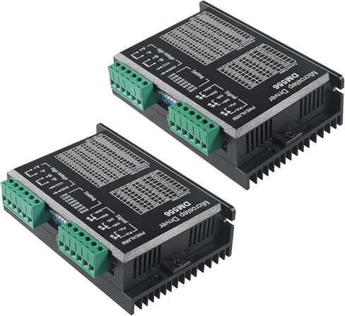 2PACK CNC Digital Stepper Driver DM556 Stepper Motor Controller 2-Phase Stepper Motor Driver 20-50V DC Max 5.6A 128 Subdivision for Nema 23, 24 and Nema 34 Stepper Motor in Saudi Arabia