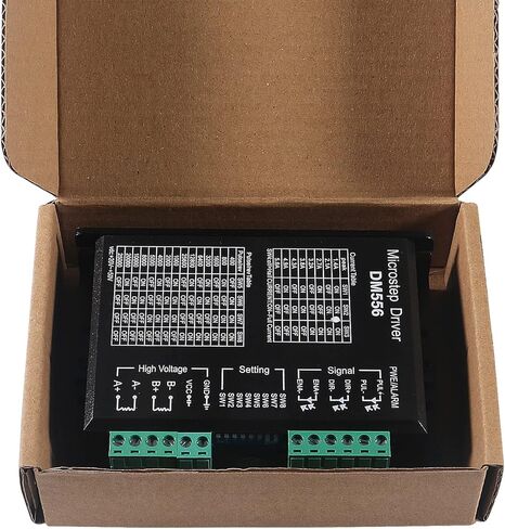 2PACK CNC Digital Stepper Driver DM556 Stepper Motor Controller 2-Phase Stepper Motor Driver 20-50V DC Max 5.6A 128 Subdivision for Nema 23, 24 and Nema 34 Stepper Motor in Saudi Arabia