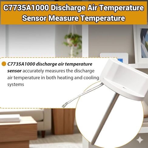 C7735A1000 CECOMINOD032202 Discharge Air Temperature Sensor Compatible with Honeywell Zone HZ221 HZ311 HZ322 HZ432 Panel, TH5320U TH5320R1002 TH6320R1004 THM5320R1000 Controllers Thermostats in Saudi Arabia