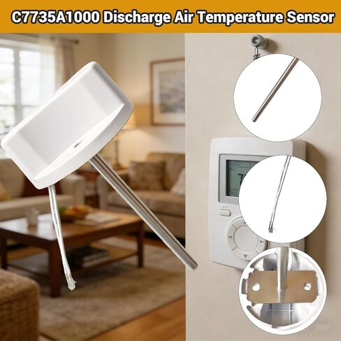 C7735A1000 CECOMINOD032202 Discharge Air Temperature Sensor Compatible with Honeywell Zone HZ221 HZ311 HZ322 HZ432 Panel, TH5320U TH5320R1002 TH6320R1004 THM5320R1000 Controllers Thermostats in Saudi Arabia