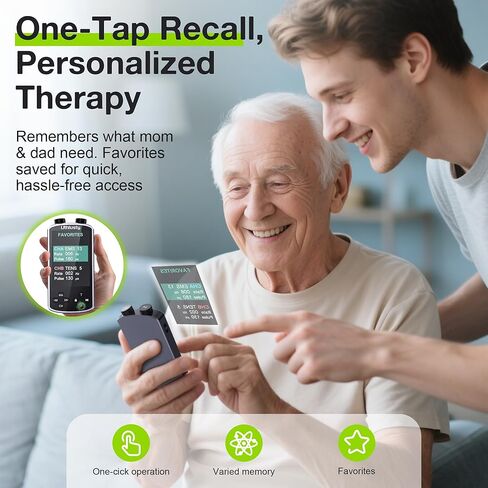 وحدة TENS لتحفيز العضلات مع شاشة ملونة، جهاز TENS EMS ثنائي القناة مع تردد قابل للتخصيص وعرض النبض، 36 وضعًا، 20 مستوى كثافة، جهاز تخفيف الألم قابل لإعادة الشحن - أسود (تخطيط الزر B) in Kuwait