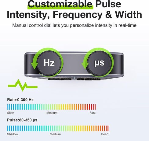 وحدة TENS لتحفيز العضلات مع شاشة ملونة، جهاز TENS EMS ثنائي القناة مع تردد قابل للتخصيص وعرض النبض، 36 وضعًا، 20 مستوى كثافة، جهاز تخفيف الألم قابل لإعادة الشحن - أسود (تخطيط الزر B) in Kuwait