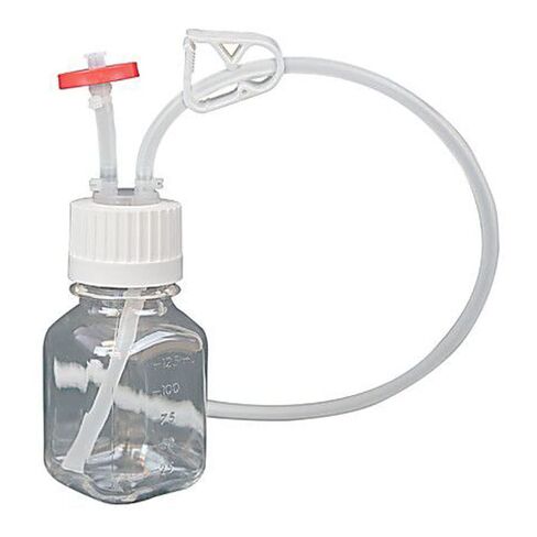 Thomas 438-0007-FLS-TMS EZBio Single-Use Bottle Assembly with Dip Tube, 2000 mL, 53 mm Versa Cap, 15.3" Height, 4.53" Width, 4.53" Length, PC/TPE (Pack of 10) in Saudi Arabia
