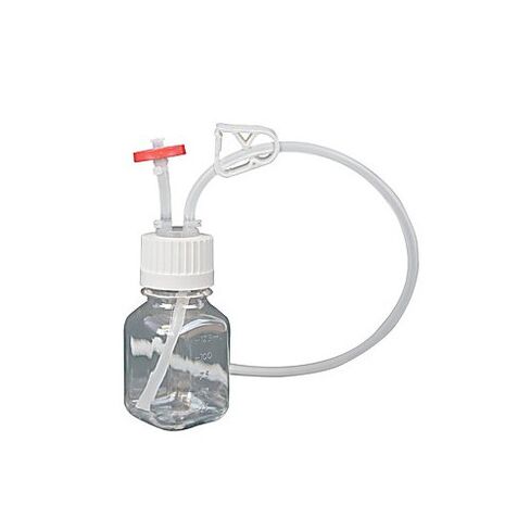 Thomas 437-0005-FLS-TMS EZBio Single-Use Bottle Assembly with Dip Tube, 500 mL, 38-430 Versa Cap, 10.7" Height, 2.91" Width, 2.91" Length, PETG/TPE (Pack of 10) in Saudi Arabia