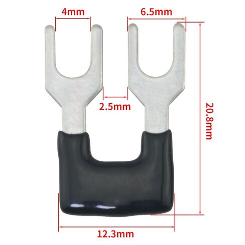 12PCS Jumper Terminal Block TB 1502 Short Circuit Side Plug in Connectors Black x6 Red x6 0.35 inch Pitch for Domestic Appliances Factory Workshops Distribution Panels in Saudi Arabia
