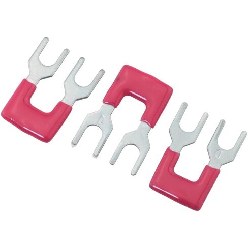 12PCS Jumper Terminal Block TB 1502 Short Circuit Side Plug in Connectors Black x6 Red x6 0.35 inch Pitch for Domestic Appliances Factory Workshops Distribution Panels in Saudi Arabia