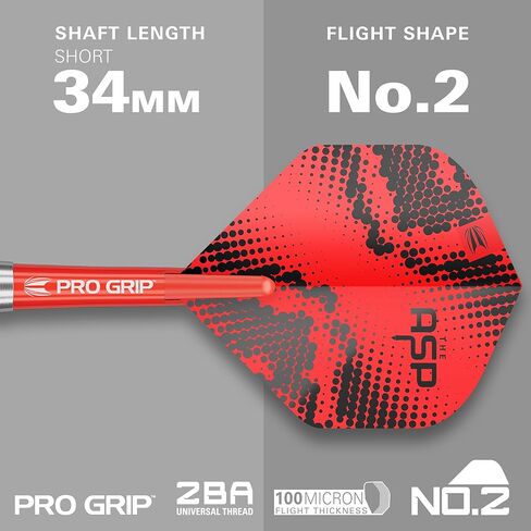 Target Darts Nathan Aspinall Brass Steel Tip Dart Set, 22G | Fixed Point Darts, Pro Grip Shafts, No.2 Pro Ultra Dart Flights, Storage Wallet Case & Extra Professional Accessories in Saudi Arabia