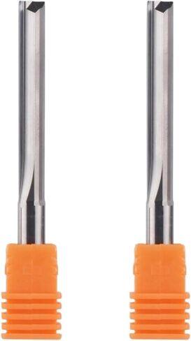 2 قطعة قاطعات تفريز CNC 3.175 مم 4 مم 6 مم 8 مم عرقوب 2 فلوت مستقيم فتحة قاطعة المطحنة لقم التوجيه كربيد التنجستن مطحنة نهاية الناي المستقيمة (2pc-ST2F-D8.0-L62) in Kuwait