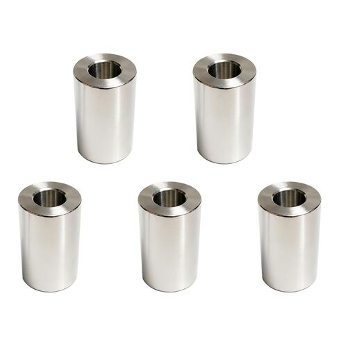 5PCS 304 Stainless Steel Spacer 3/8" Bore x 3/4" OD x 1" Length, Unthreaded Round Standoff Bushing for 3/8" Screws Bolts & Rods, Precision Fit, Corrosion Resistant (3/8" x 3/4" x 1") in Kuwait