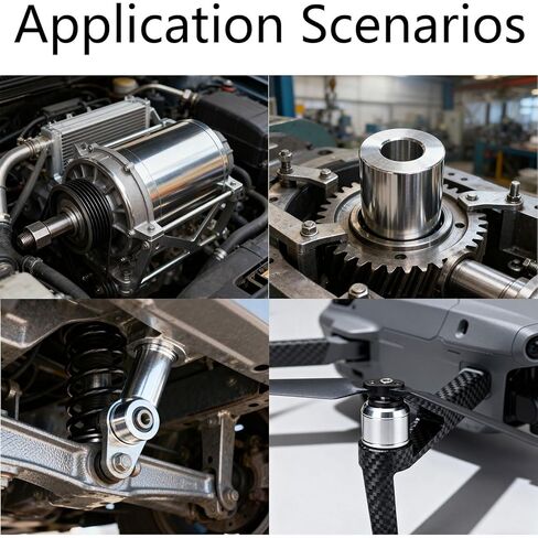 5PCS 304 Stainless Steel Spacer 3/8" Bore x 3/4" OD x 1" Length, Unthreaded Round Standoff Bushing for 3/8" Screws Bolts & Rods, Precision Fit, Corrosion Resistant (3/8" x 3/4" x 1") in Kuwait