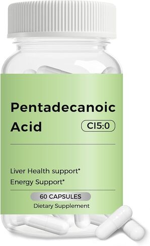 Pentadecanoic Acid, C15:0 Supplement, Supports Immune Health & Mitochondrial Health - 60 Capsules in Kuwait