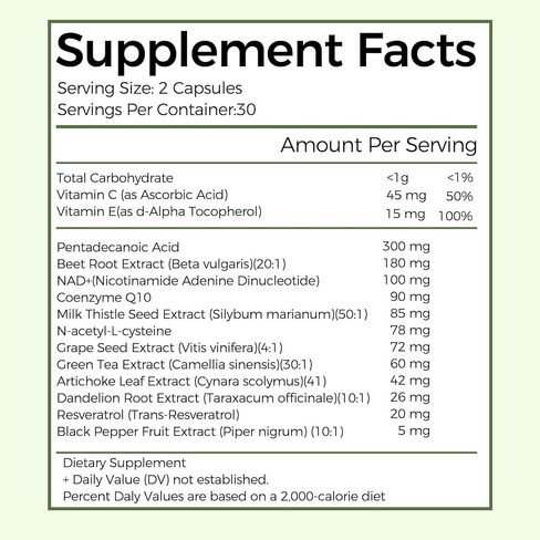 Pentadecanoic Acid, C15:0 Supplement, Supports Immune Health & Mitochondrial Health - 60 Capsules in Kuwait