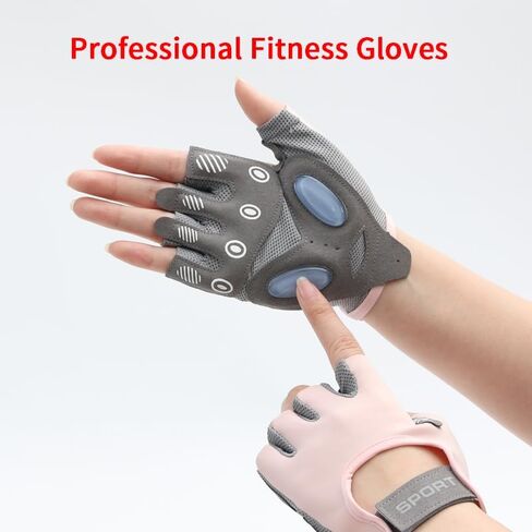 Fitness Sports Gloves, Machine Training, Anti-Slip, Cycling (Grey, M) in Saudi Arabia