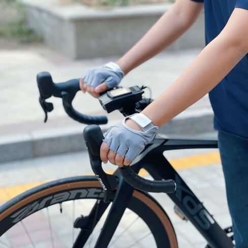 Fitness Sports Gloves, Machine Training, Anti-Slip, Cycling (Grey, M) in Saudi Arabia