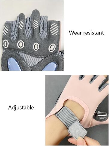 Fitness Sports Gloves, Machine Training, Anti-Slip, Cycling (Grey, M) in Saudi Arabia