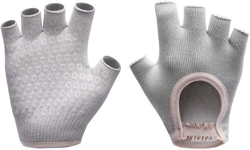 Non-Slip Yoga Fingerless Gloves with Silicone Dots – Grip Design for Pilates, Barre & Workout in Saudi Arabia