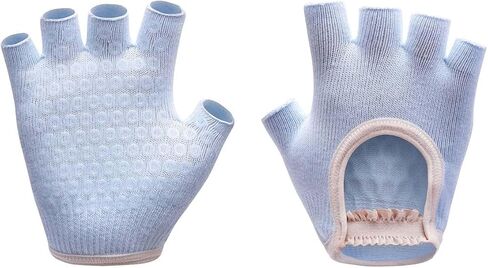 Non-Slip Yoga Fingerless Gloves with Silicone Dots – Grip Design for Pilates, Barre & Workout in Saudi Arabia