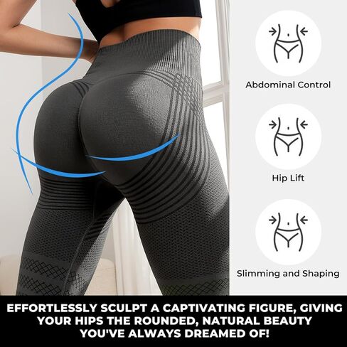 Anti Cellulite Compression 3D Leggings Women with Resistance Bands, Butt Lifting Tummy Control for Gym Yoga Workout in Saudi Arabia
