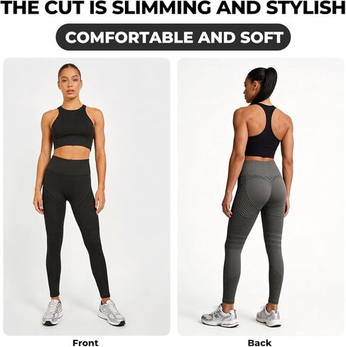 Anti Cellulite Compression 3D Leggings Women with Resistance Bands, Butt Lifting Tummy Control for Gym Yoga Workout in Saudi Arabia