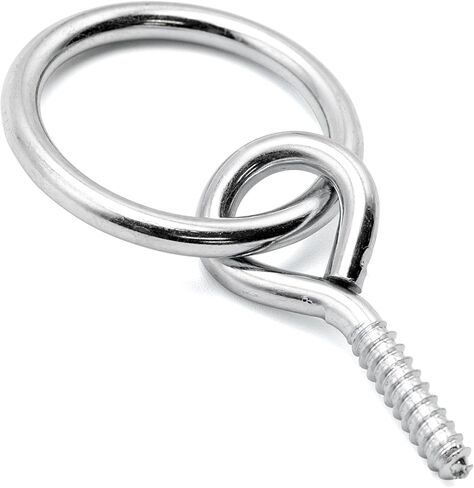 Jeffers Hitch Ring with Eye Bolt, 10 Pack – Zinc Plated Steel Screw Eye Hooks for Horses, Livestock, Barns, DIY, Outdoor, Hanging Rope, Tools, Christmas Decor, Versatile Hanging & Attachment in Saudi Arabia