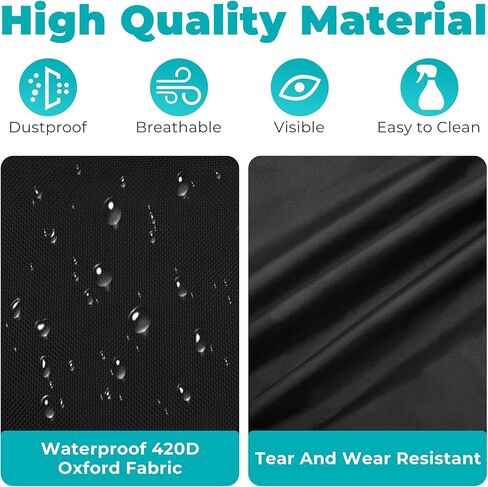 Pan Rack Cover, 61 x 28 x 23 Inch Bread Rack Cover 20 Tier Sheet Waterproof Bakery Holder Cover Dustproof with Zipper, Breathable Mesh Vent in Saudi Arabia