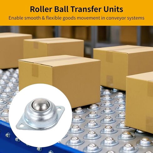 وحدات نقل الكرة 5/8 بوصة 30 قطعة، فولاذ كربوني مجلفن، 360 درجة، حمولة 33 رطل، وحدات عجلات ناقلة ذاتية الصنع in Kuwait