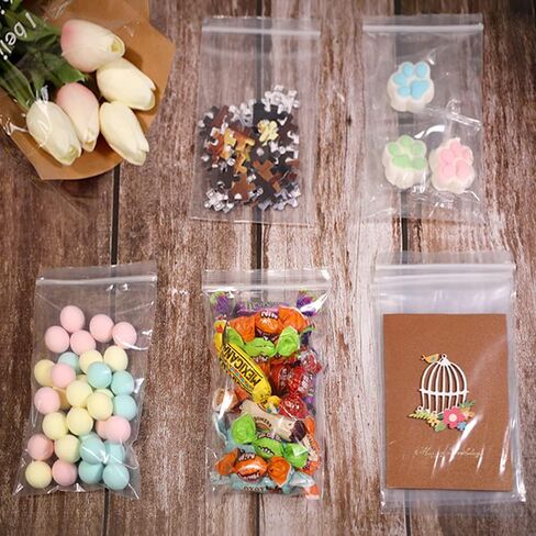 iMailer - 1000 Count - 4" x 6" Small Plastic Bags - 2 Mil Clear Reclosable Bags in Saudi Arabia