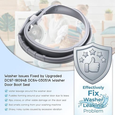 WF42H5000AW/A2 WF42H5200AW/A2 DC64-03051A DC97-18094B fit for Samsung Vrt Front Loader Washer Parts Rubber Door Boot Seal Gasket Diaphragm WF42H5200AP/A2 WF42H5200AF/A2 DC64-03051A X007 Vypart in Kuwait