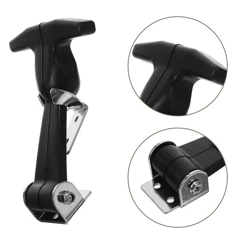 BESTYASH Stainless Steel Rubber Shock Absorption T-Handle Draw Latch with Elastic Hood Catch for Tool Box Vehicle Engine Cooler Lock in Saudi Arabia