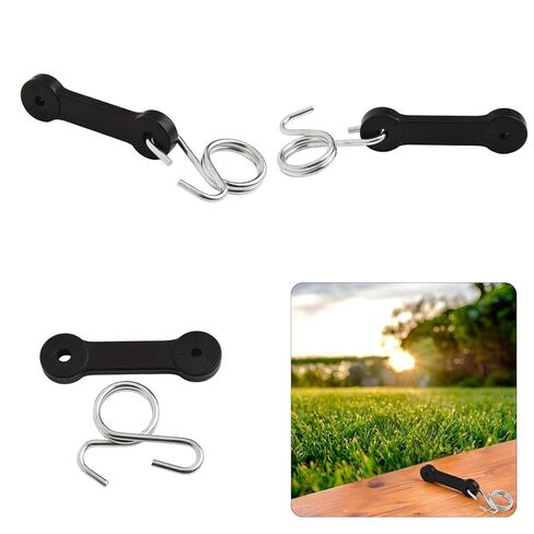 4-Pack 3-Inch Bagger Latch Strap and Hook Set for Riding Lawn Mower, Heavy Duty Rubber Bungee with Spring Wire Hooks, Compatible with for Husqvarna Models in Saudi Arabia