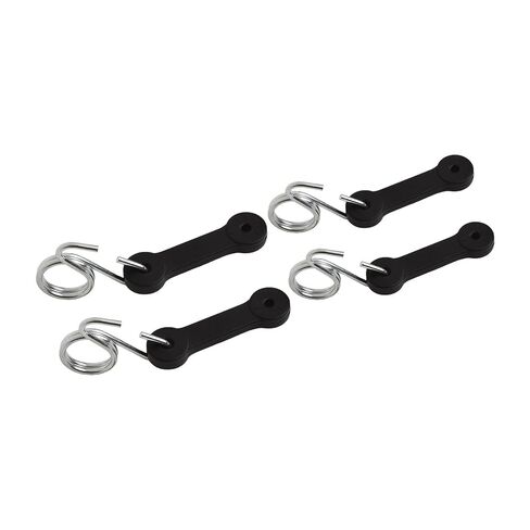 4-Pack 3-Inch Bagger Latch Strap and Hook Set for Riding Lawn Mower, Heavy Duty Rubber Bungee with Spring Wire Hooks, Compatible with for Husqvarna Models in Saudi Arabia