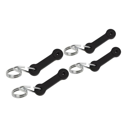 4-Pack 3-Inch Bagger Latch Strap and Hook Set for Riding Lawn Mower, Heavy Duty Rubber Bungee with Spring Wire Hooks, Compatible with for Husqvarna Models in Saudi Arabia