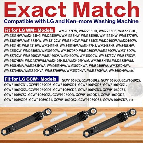 WM2233HW WM3477HS غسالة ممتص الصدمات مناسب لـ LG WM2233HD WM1812CW WM2010CW WM2016CW WM3431HS WM3431HW WM2487HRM WM3670HVA WM3670HWA WM3700HWA WM4200HBA WM2487HWM WM4000HBA WM9000HVA WM2688HWMA in Kuwait