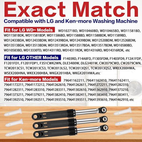 WM2233HW WM3477HS غسالة ممتص الصدمات مناسب لـ LG WM2233HD WM1812CW WM2010CW WM2016CW WM3431HS WM3431HW WM2487HRM WM3670HVA WM3670HWA WM3700HWA WM4200HBA WM2487HWM WM4000HBA WM9000HVA WM2688HWMA in Kuwait