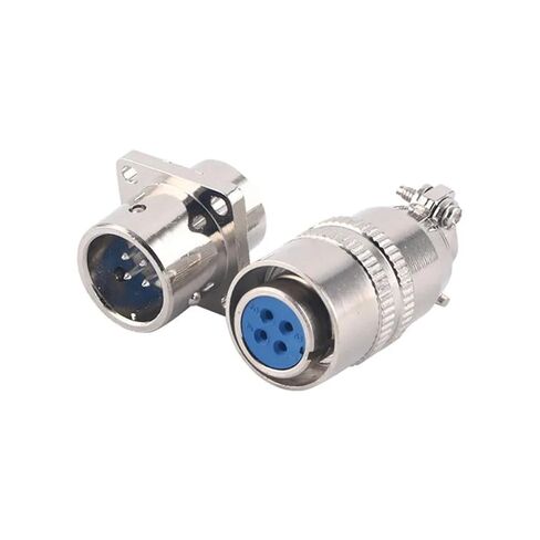 XS12 Connector 2Pin/3Pin/4Pin/5Pin/6Pin/7Pin 3A Back Nut Square Head Mounted Type Plugs 1Pcs(6P) in Saudi Arabia