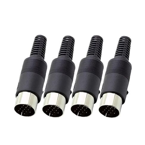5Pcs 13Pins DIN Connector Male Plugs Audio AV 13P Jack Socket with Spring Handle Wire Connectors in Saudi Arabia