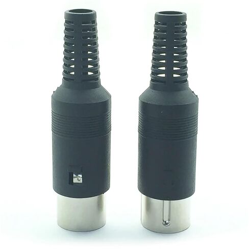 5Pcs 13Pins DIN Connector Male Plugs Audio AV 13P Jack Socket with Spring Handle Wire Connectors in Saudi Arabia