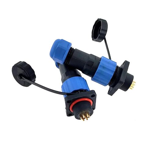 SP16 Square Connector 2/3/4/5/6/7/8/9 Pin IP68 Power Cable Male Female Socket 1Pcs(Square 6P) in Saudi Arabia