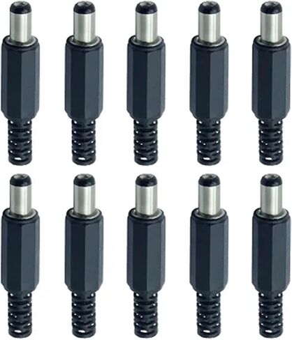 10Pcs DC Connector 2.1 * 5.5mm Power Jack Conectors 5.5x2.1 Male&Female(10xF) in Saudi Arabia