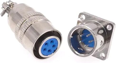 1Pcs XS12 Connector 12mm Quick Push-Pull Circular Square Socket 2pin 3pin 4pin 5pin 6pin 7pin 3A 400v Male and Female(3P Female) in Saudi Arabia