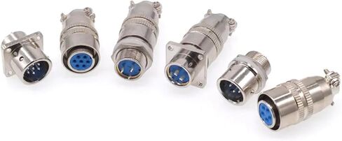 1Pcs XS12 Connector 12mm Quick Push-Pull Circular Square Socket 2pin 3pin 4pin 5pin 6pin 7pin 3A 400v Male and Female(3P Female) in Saudi Arabia