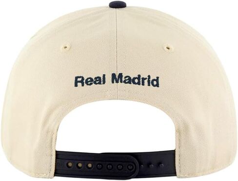 قبعة كرة القدم Icon Sports 2026 Real Madrid مرخصة رسميًا - كريمية على التاج مع شعار اللون الأصلي in Saudi Arabia