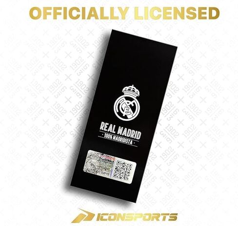 قبعة كرة القدم Icon Sports 2026 Real Madrid مرخصة رسميًا - كريمية على التاج مع شعار اللون الأصلي in Saudi Arabia