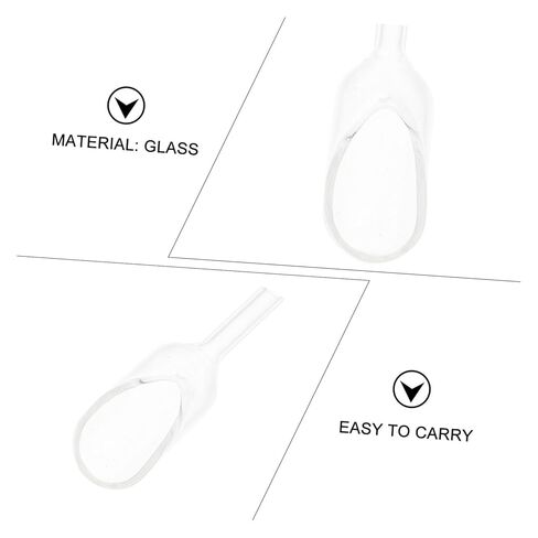 Zerodeko Laboratory Weighing Scoop Set Professional Glass Weighing Spoon Wide Mouth Design for Experimentation and Measurement in Saudi Arabia