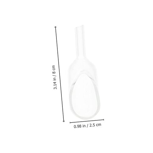 Zerodeko Laboratory Weighing Scoop Set Professional Glass Weighing Spoon Wide Mouth Design for Experimentation and Measurement in Saudi Arabia