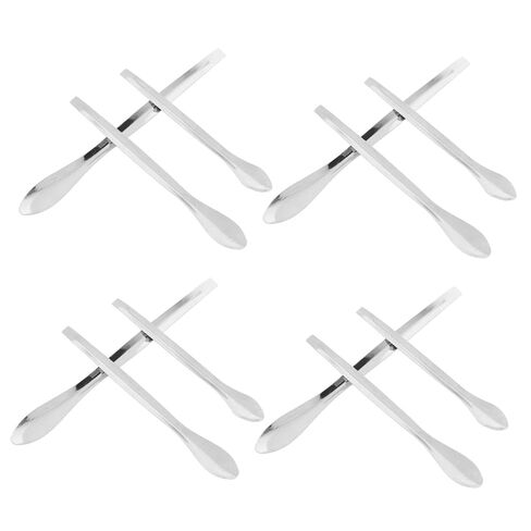 12 قطعة من ملاعق أخذ العينات من الفولاذ المقاوم للصدأ من Holibanna، ملاعق مختبرية للخلط والقياس للتطبيقات العلمية، ملاعق قابلة لإعادة الاستخدام للمحترفين in Kuwait