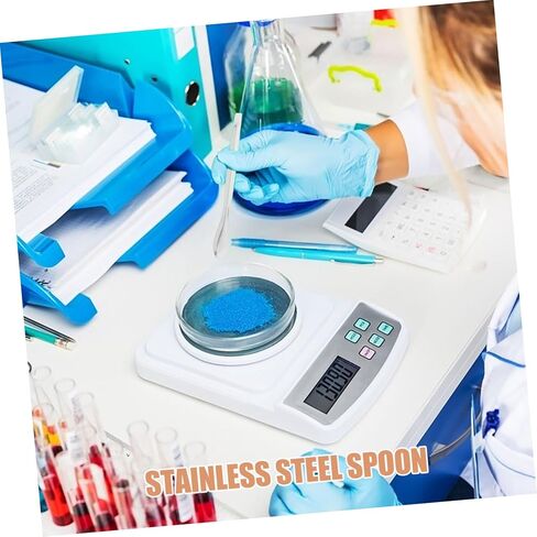 12 قطعة من ملاعق أخذ العينات من الفولاذ المقاوم للصدأ من Holibanna، ملاعق مختبرية للخلط والقياس للتطبيقات العلمية، ملاعق قابلة لإعادة الاستخدام للمحترفين in Kuwait