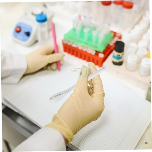 LIFKOME 12Pcs Stainless Steel Lab Scoop Reagent Sampling for Mixing Measuring for Laboratory Use Handling in Saudi Arabia